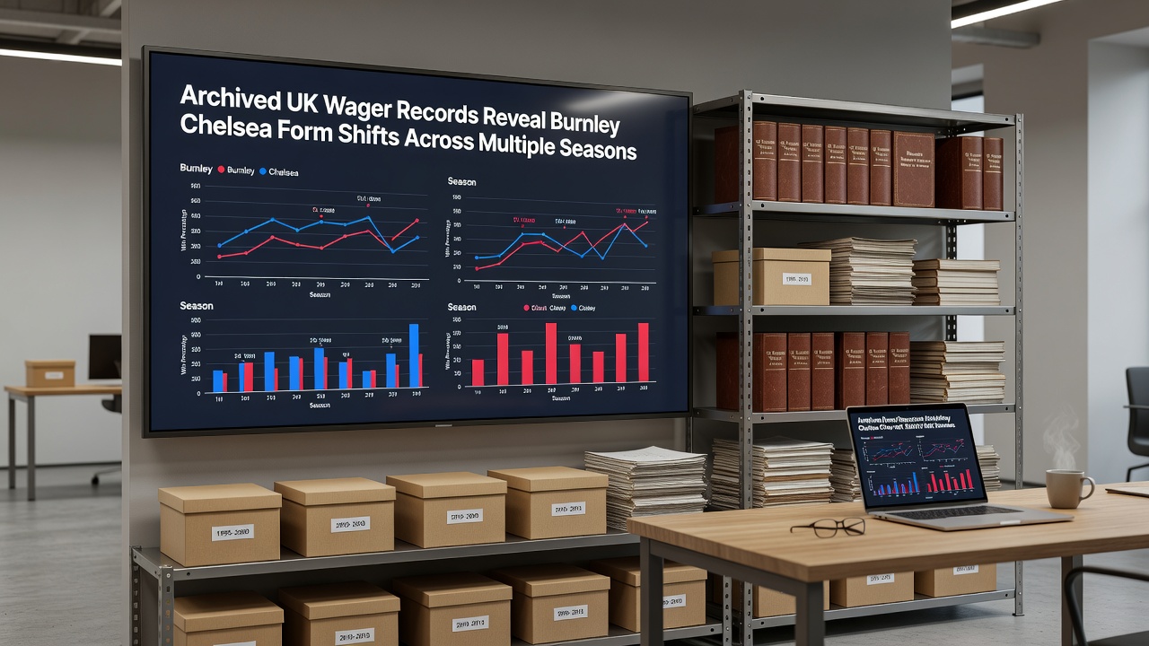 Detailed graphs of seasonal form shifts and wager record comparisons between Burnley and Chelsea