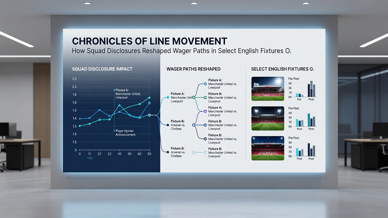 Analysis of wager path adjustments after team news releases in English football