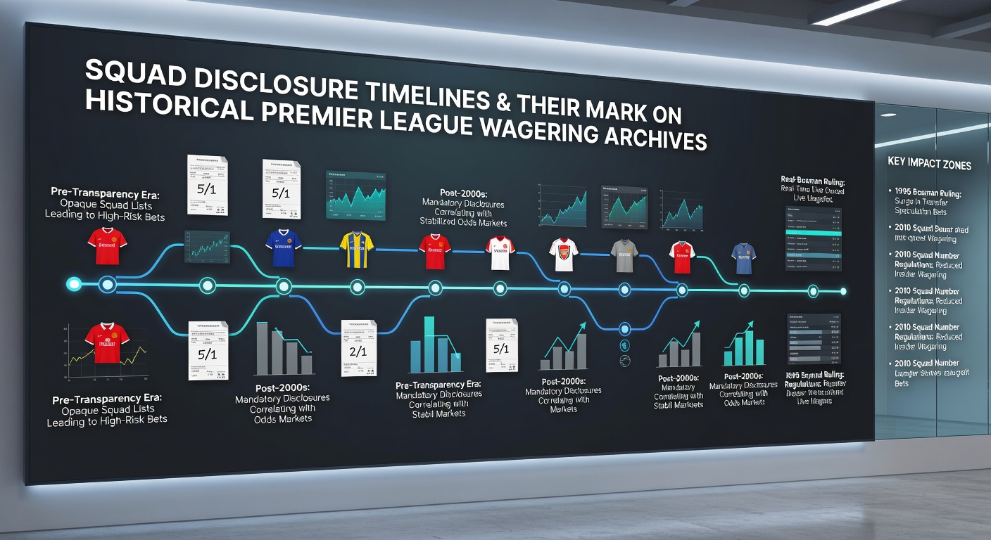 Modern digital team sheet release affecting Premier League betting archives