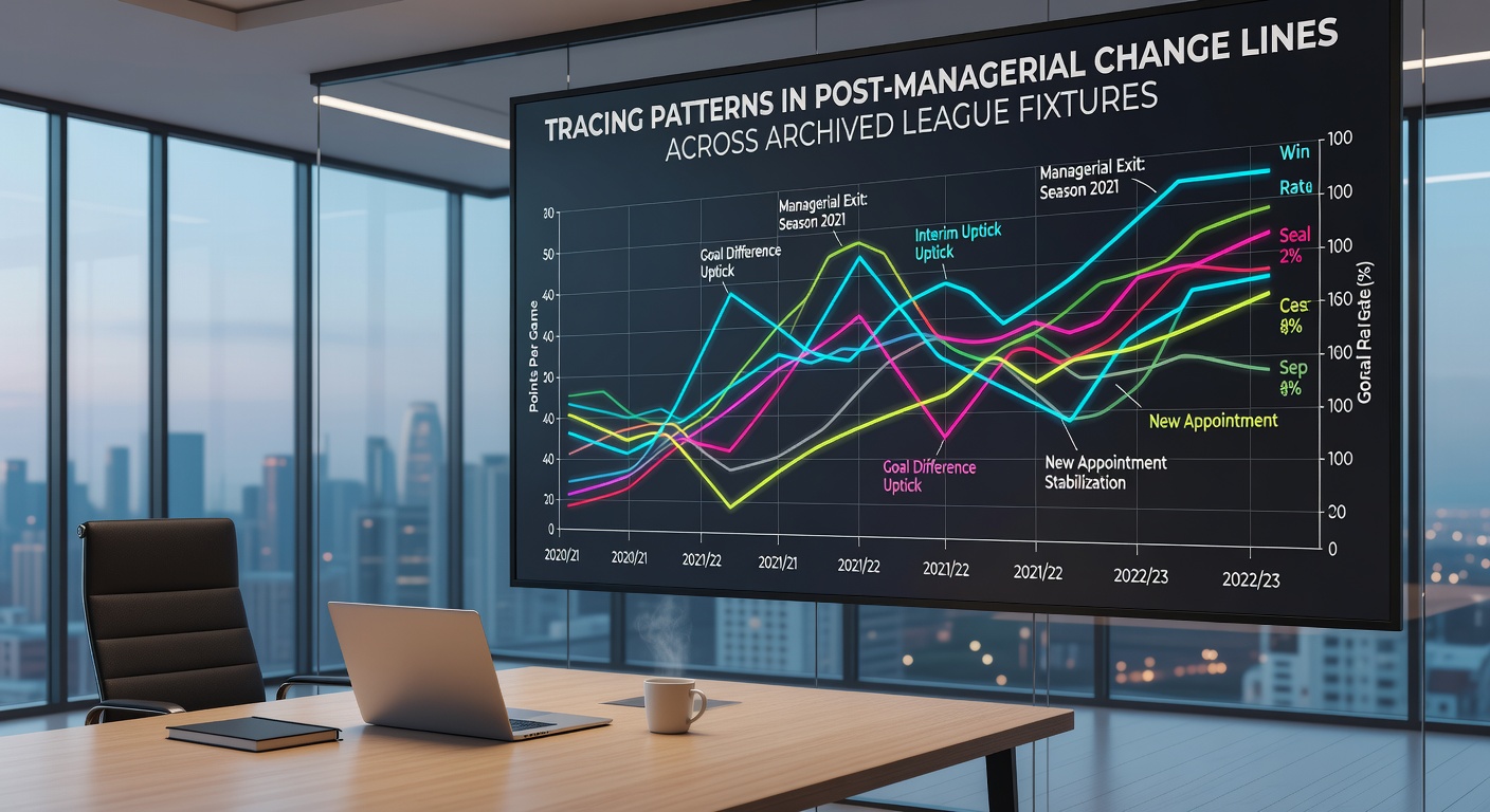 Graphical representation of points per game trends following managerial appointments in archived league data